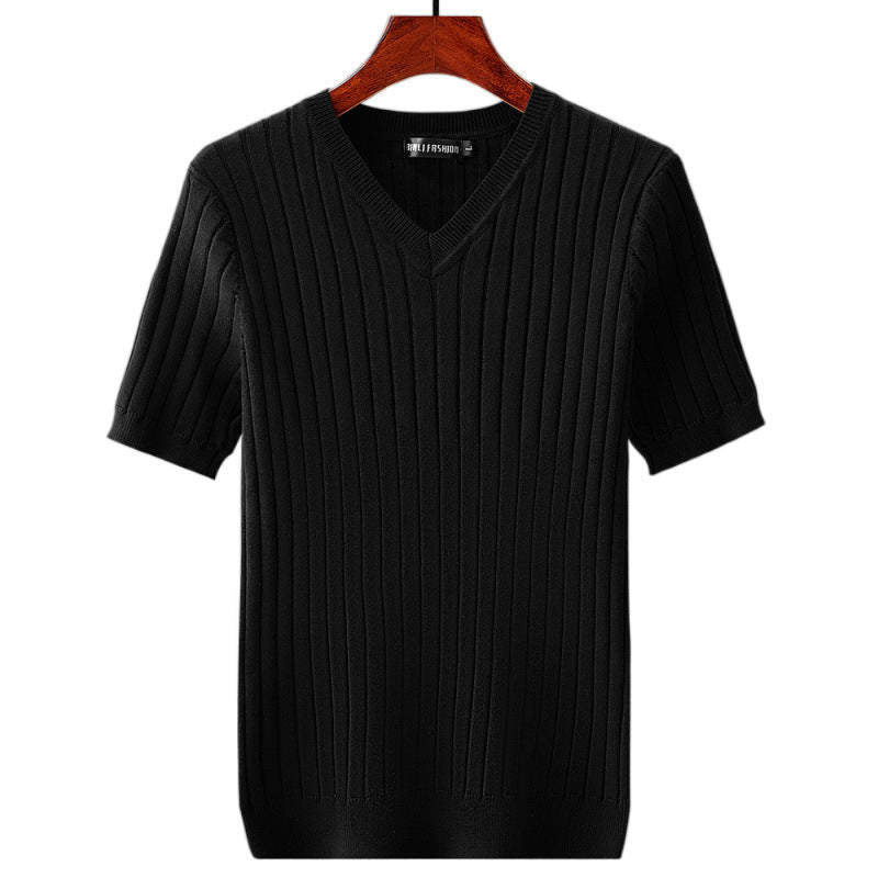 Basic Peach-heart-neck Versatile Stretch Top